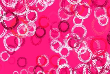 Dairesel açık mor vektör şablonu. Soyut arka planda bulanık kabarcıklar ve renkli gradyan. Poster ve web siteleri için tasarım.