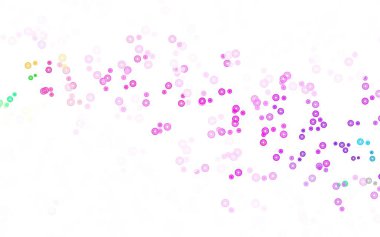 Açık yeşil, benekli kırmızı vektör arka plan. Doğa tarzında renkli baloncuklu soyut illüstrasyon. Güzel web siteleri için desen.