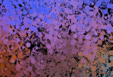 Koyu mavi, kaotik şekilli sarı vektör şablonu. Modern tarzda değişen renkli kaotik formlar. Kartvizitiniz için modern tasarım.