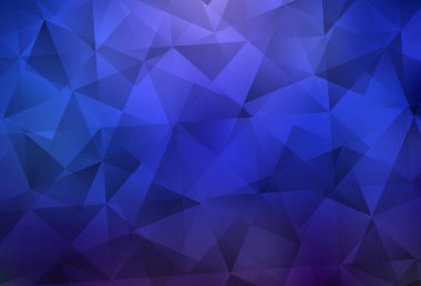 Açık mavi vektör çokgen şablonu. Yarım ton şeklinde, üçgenli yaratıcı illüstrasyon. Broşürünüz için yepyeni bir tasarım..