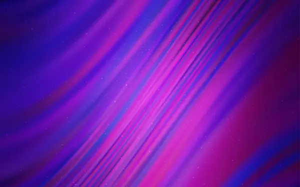 Light Purple Vector Pattern Night Sky Stars Space Stars Blurred — Stock Vector