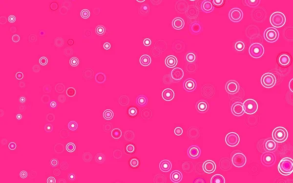 Světle Fialová Růžová Vektorová Textura Disky Moderní Abstraktní Ilustrace Barevnými — Stockový vektor