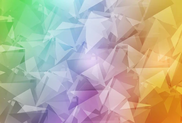 Leichte Mehrfarbige Vektorgradienten Dreiecke Vorlage Kreative Geometrische Illustration Origami Stil — Stockvektor