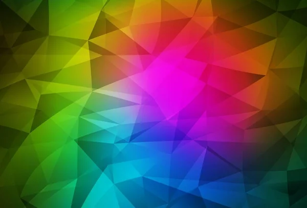 Rose Foncé Vecteur Vert Brillant Fond Triangulaire Une Toute Nouvelle — Image vectorielle