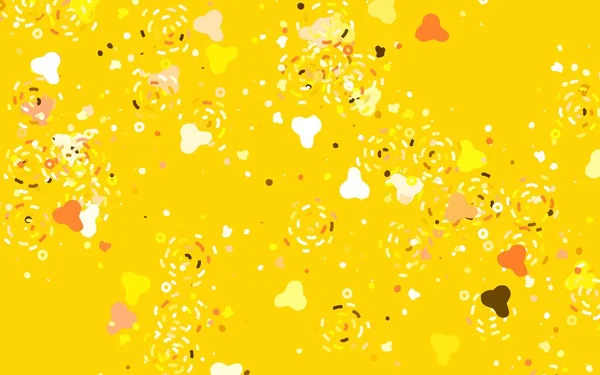 Soyut şekilli Light Orange vektör arkaplanı. Rastgele şekillerle soyut tarzda dekoratif tasarım. Web siteniz için basit tasarım.