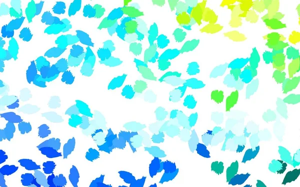 浅蓝色 绿色矢量背景与孟菲斯形状 简单的彩色插图与抽象的渐变形状 简单地设计你的网站 — 图库矢量图片