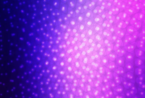 Světle Fialové Růžové Vektorové Pozadí Bublinami Třpytivé Abstraktní Ilustrace Rozmazanými — Stockový vektor