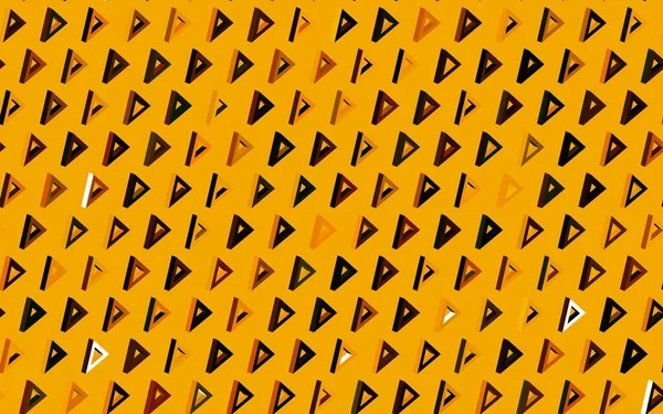 Dunkelgrüne Gelbe Vektortextur Mit Dreieckigem Stil Schöne Illustration Mit Dreiecken — Stockvektor