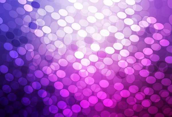 Luz Púrpura Diseño Vectorial Rosa Con Formas Círculo Ilustración Abstracta — Vector de stock