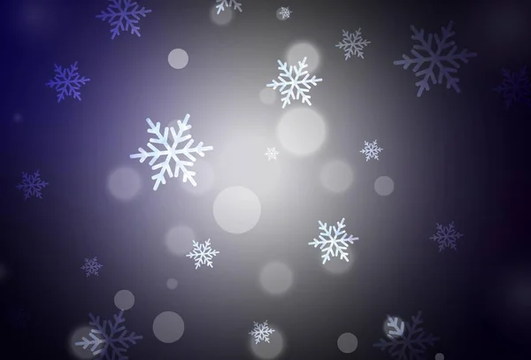 Темний Blue Векторний Шаблон Карнавальному Стилі Сучасні Абстрактні Різдвяні Форми — стоковий вектор