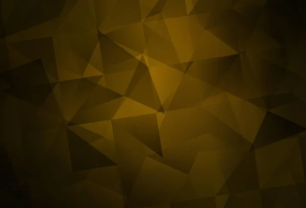 Dunkelorange Vektorpolygon Abstrakter Hintergrund Dreieckige Geometrische Probe Mit Steigung Brandneues — Stockvektor
