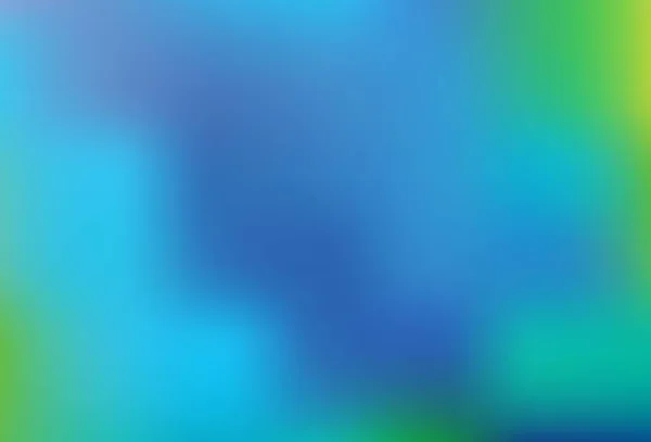 Bleu Clair Vert Vecteur Flou Motif Lumineux Illustration Abstraite Scintillante — Image vectorielle