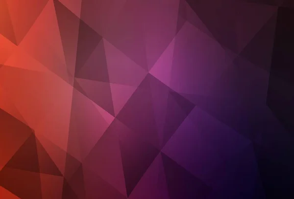Rose Clair Texture Mosaïque Triangle Vectoriel Rouge Illustration Colorée Dans — Image vectorielle