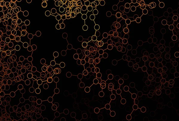 Σκούρο Πορτοκαλί Διάνυσμα Πρότυπο Τεχνητή Νοημοσύνη Δομή Λαμπερή Απεικόνιση Σχήματα — Διανυσματικό Αρχείο