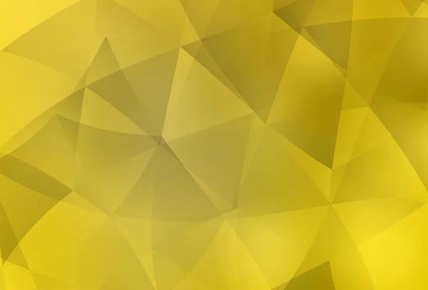 Plantilla Poligonal Vectorial Amarillo Claro Ilustración Geométrica Creativa Estilo Origami — Vector de stock