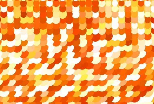 Светло Оранжевый Векторный Отрезок Точками Абстрактная Иллюстрация Цветными Пузырями Стиле — стоковый вектор
