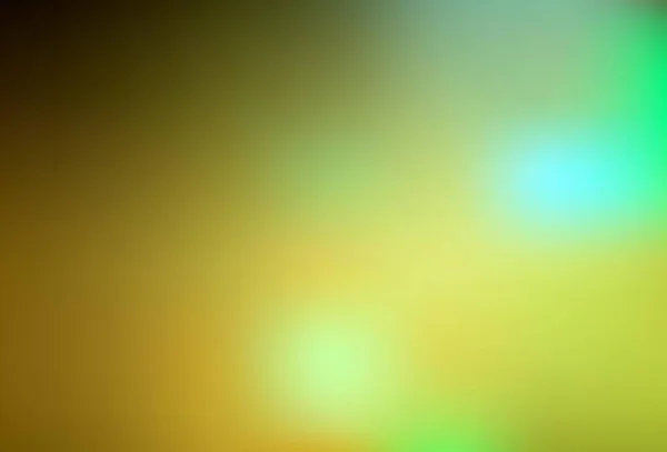 Темно Зеленый Желтый Вектор Размытый Рисунок Красочная Абстрактная Иллюстрация Градиентом — стоковый вектор