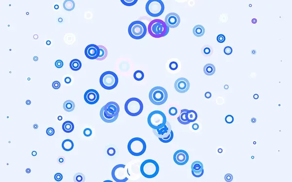浅蓝色 红色矢量模板与圆圈 带彩色渐变的抽象背景上模糊的气泡 美丽网站的模式 — 图库矢量图片