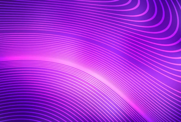 Violet Clair Texture Vectorielle Rose Avec Des Lignes Courbées Illustration — Image vectorielle