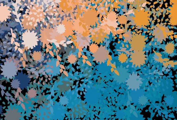 Светло Синий Желтый Векторный Фон Фасадами Красочные Хаотические Формы Градиентом — стоковый вектор