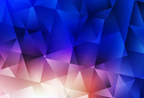 Modèle Polygonal Vectoriel Bleu Clair Jaune Illustration Abstraite Polygonale Avec — Image vectorielle