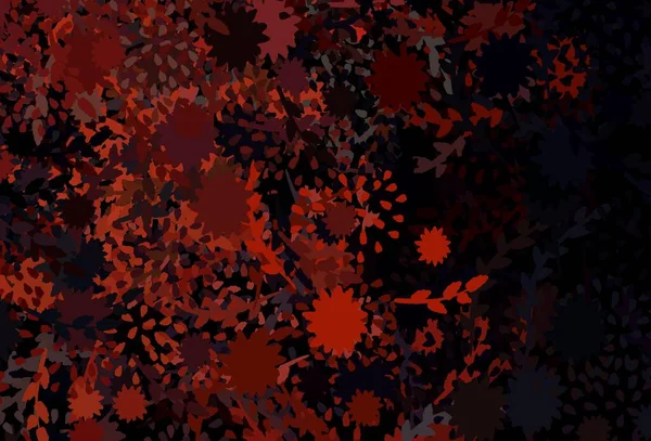 Темно Красная Векторная Текстура Абстрактными Формами Красочные Хаотические Формы Градиентом — стоковый вектор