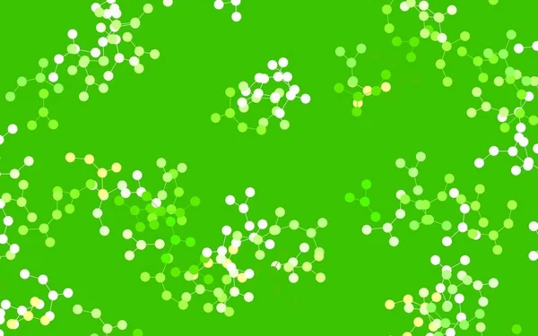 Ljusgrön Vektor Bakgrund Med Former Artificiell Intelligens Glänsande Färgglada Illustration — Stock vektor