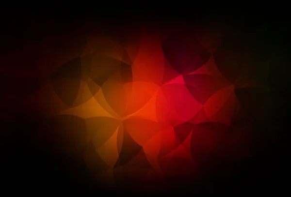 Tmavě Červená Žlutý Vektor Zářící Trojúhelníkovým Pozadím Moderní Abstraktní Ilustrace — Stockový vektor