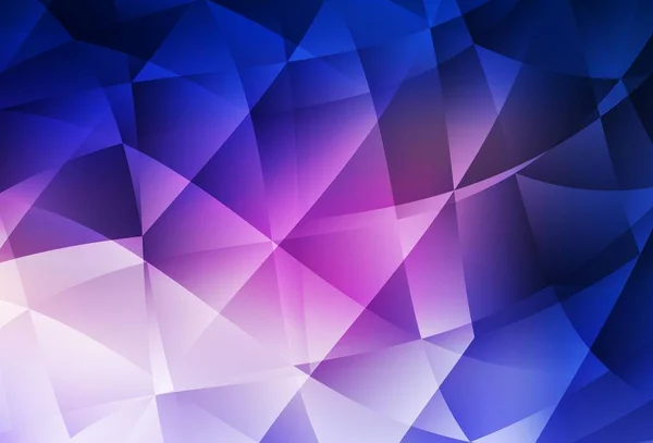 Modèle Polygonal Abstrait Vectoriel Rose Foncé Bleu Illustration Créative Demi — Image vectorielle