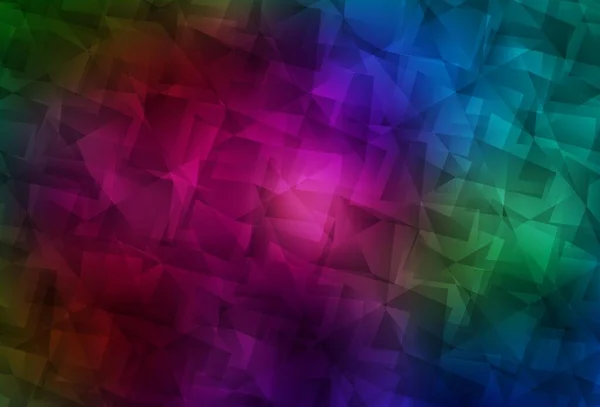 Dark Multicolor Vetor Abstrato Mosaico Pano Fundo Ilustração Criativa Estilo — Vetor de Stock