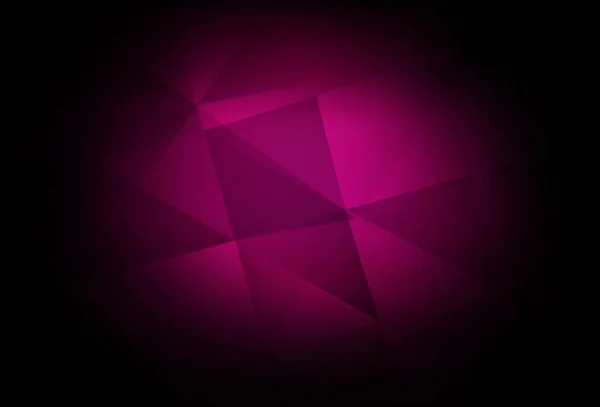 Dark Pink Vektor Nízko Poly Layout Vzorek Mnohoúhelníkovými Tvary Zbrusu — Stockový vektor