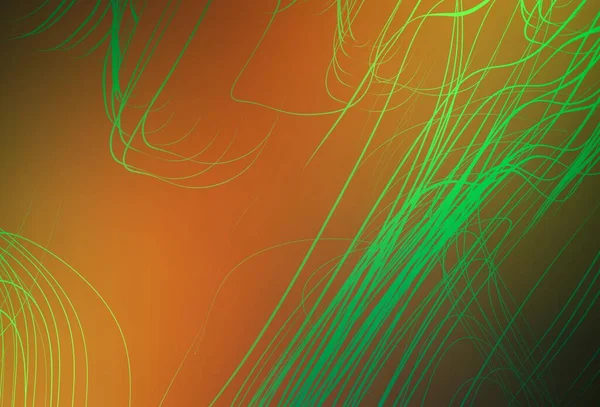 Dunkelgrüner Gelber Vektor Glänzend Abstrakter Hintergrund Bunte Abstrakte Illustration Mit — Stockvektor