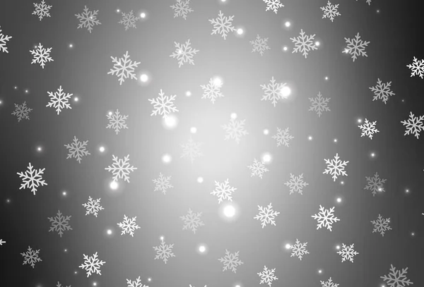 Patrón Vectorial Gris Claro Estilo Navideño Ilustración Gradiente Simple Con — Vector de stock