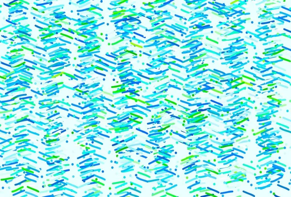 Hellblauer Grüner Vektorhintergrund Mit Streifen Linien Auf Verschwommenem Abstrakten Hintergrund — Stockvektor