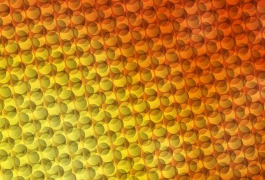 Açık Kırmızı, baloncuklu sarı vektör arkaplan. Renkli su damlaları olan modern soyut çizimler. Fütürist reklamlar ve kitapçıklar için şablon.