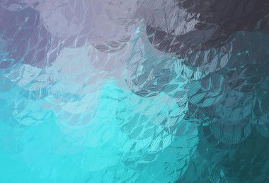 Açık pembe, Memphis şekilli mavi vektör arkaplan. Rastgele şekillerle soyut tarzda dekoratif tasarım. Duvar kağıtları için zarif tasarım.