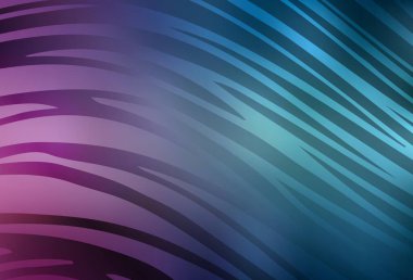 Açık mavi, çizgileri olan kırmızı vektör deseni. Basit çizgilerle renkli gradyan çizimi. Broşürler, broşürler için doku.