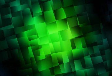 Koyu yeşil vektör düzeni çizgiler, dikdörtgenler. Dikdörtgenleri ve kareleri olan güzel bir çizim. İniş sayfası için modern şablon.