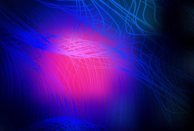 Koyu pembe, mavi vektör bulanık şablon. Soyut ve gradyan renkte renkli çizimler. İşiniz için yeni tasarım.