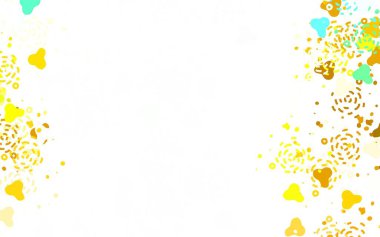 Memphis şekilli Light Multicolor vektör arkaplanı. Soyut gradyan şekilli basit renkli çizimler. Kartvizitiniz için modern tasarım.