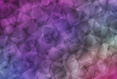 Açık Çoklu Renkli Vektör Düşük Poli Düzeni. Çokgen soyut çizim ve gradyan. Bir markanın arkaplanı için desen.