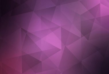 Açık Mor, Pembe vektör çokgen şablon. Çokgen soyut çizim ve gradyan. İş tasarımınız için yepyeni bir tarz.