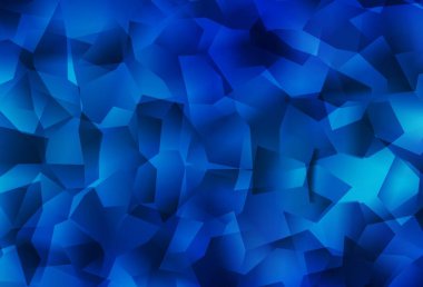 Işık Mavisi vektör soyut mozaik deseni. Üçgenli renkli soyut çizimler. Dizaynınız için üçgen desen.