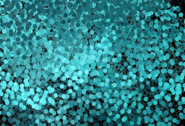 Küreli koyu yeşil vektör deseni. Doğa tarzında renkli baloncuklu soyut illüstrasyon. İş ilanınız için tasarım.