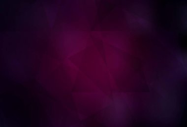 Koyu pembe vektör eğimli üçgen desen. Çokgen soyut çizim ve gradyan. Arkaplanlarınız için desenli desen.