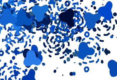 Soyut şekilli hafif BLUE vektör arkaplanı. Renkli rastgele şekillerle modern soyut illüstrasyon. Duvar kağıtları için zarif tasarım.