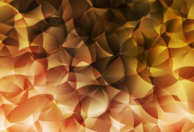 Açık Turuncu Üçgen Mozaik Şablonu. Gradyanı olan zarif parlak çokgen çizimi. Web siteniz için yeni bir doku.