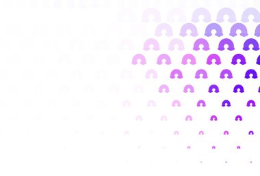 Gökkuşağı ve bulutlu hafif Mor vektör arkaplanı. Renkli gökkuşağının rengarenk sembolleri. En iyi tasarım mutlu olaylar.