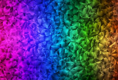 Karanlık Çokrenkli vektör çokgen çizimi. Üçgenli renkli soyut çizimler. Pankartın için tamamen yeni bir şablon.