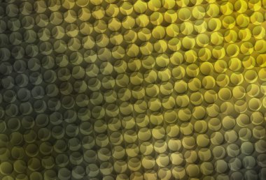 Koyu yeşil, küreli sarı vektör deseni. Doğa tarzında renkli baloncuklu soyut illüstrasyon. Poster ve web siteleri için tasarım.